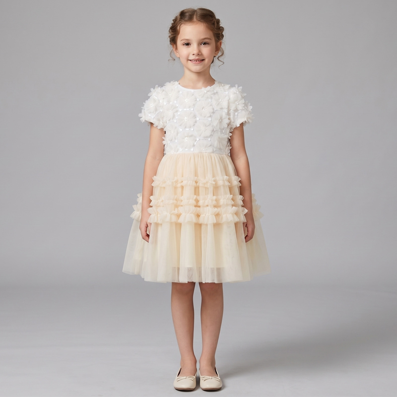 White Dreamy Princess Dress for Girls